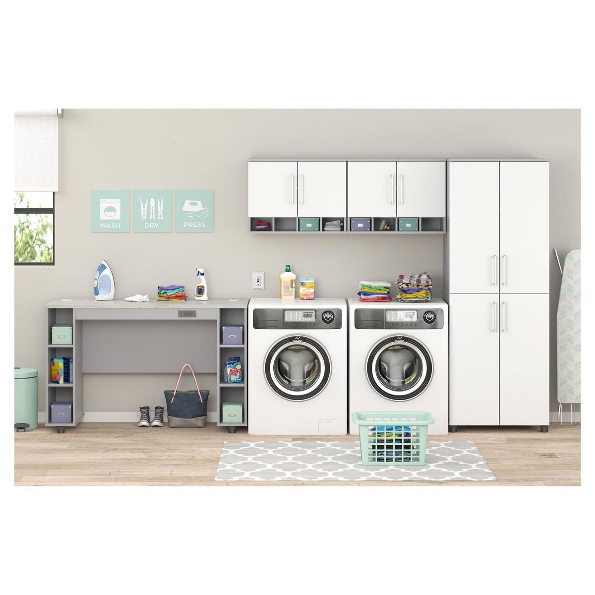 White Wall Cabinet T915
