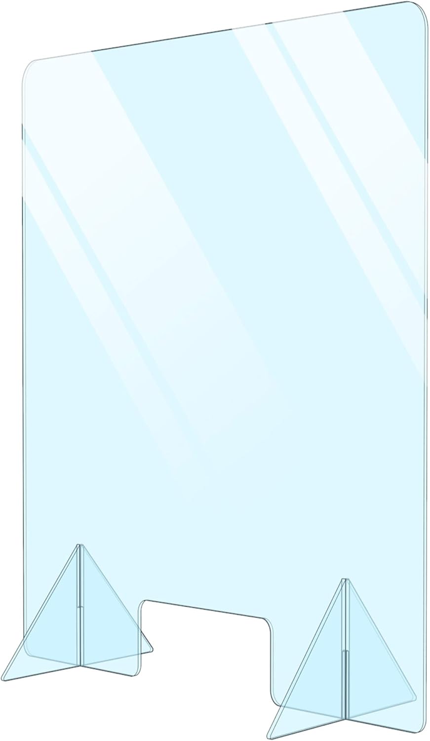 Plexiglass Sneeze Guard Shield for Counter H663