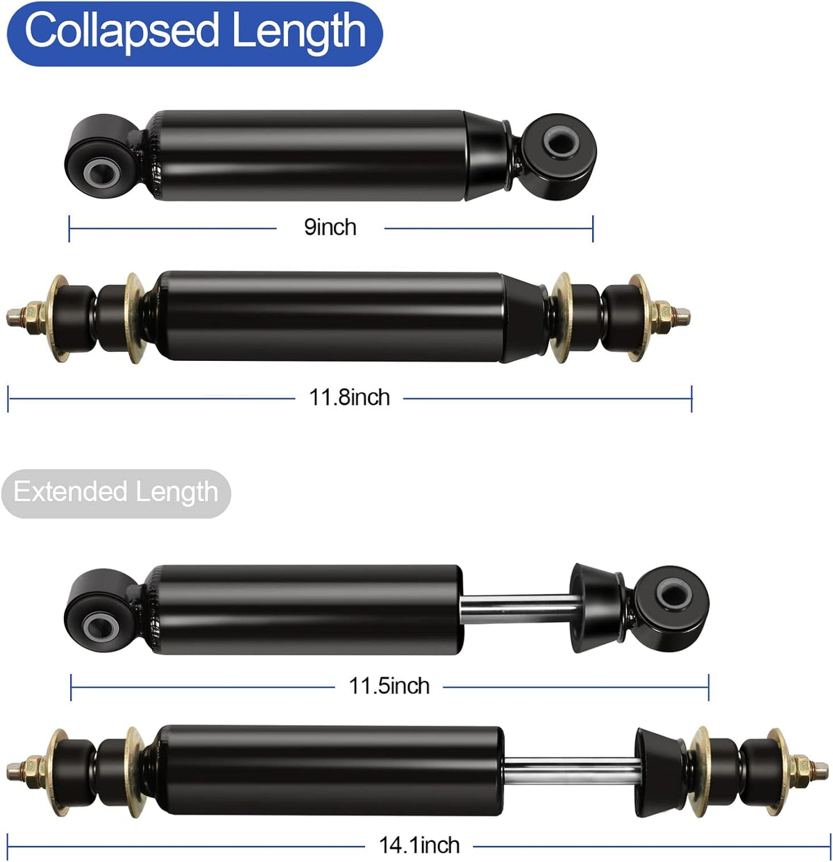 Front and Rear Shock Absorbers 4pcs O8943
