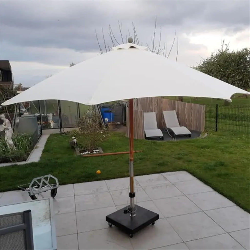 9.8ft Patio Umbrella Replacement Top Cover with 8 Ribs (White) N8420