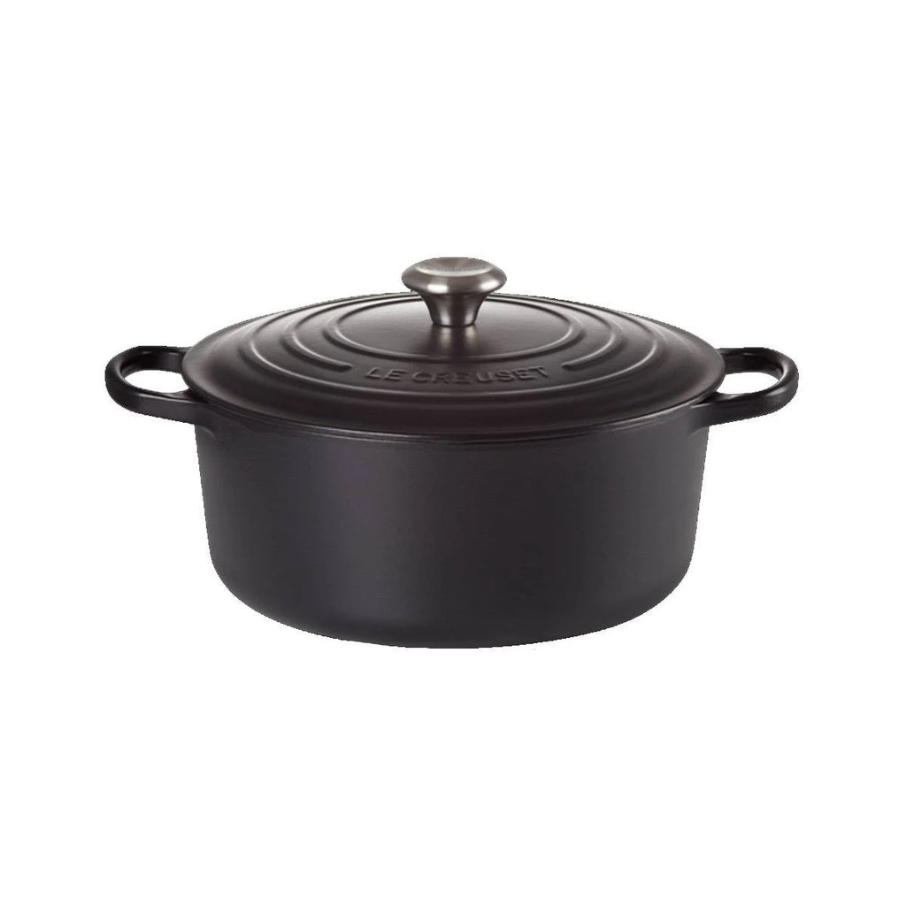 Round Casserole Cast Iron 22 cm Satin Black E230834