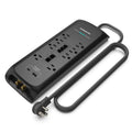 Black Heavy Duty Power Strip and Surge Protector T717
