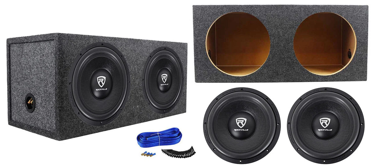 12" 4800w Car Audio Subwoofers with Sealed Sub Box Enclosure V770181