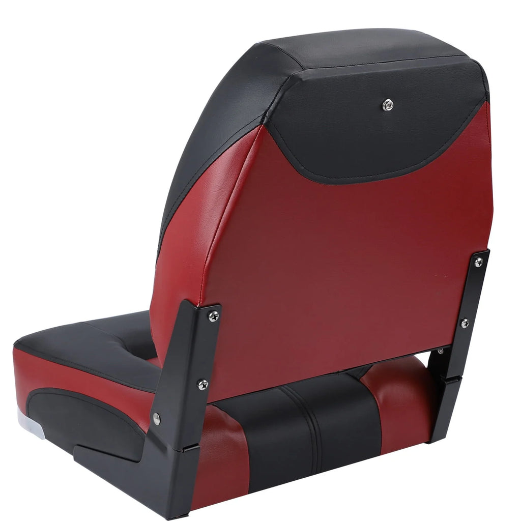 White/Charcoal Low Back Folding Boat Seat, 2 Seats T5933