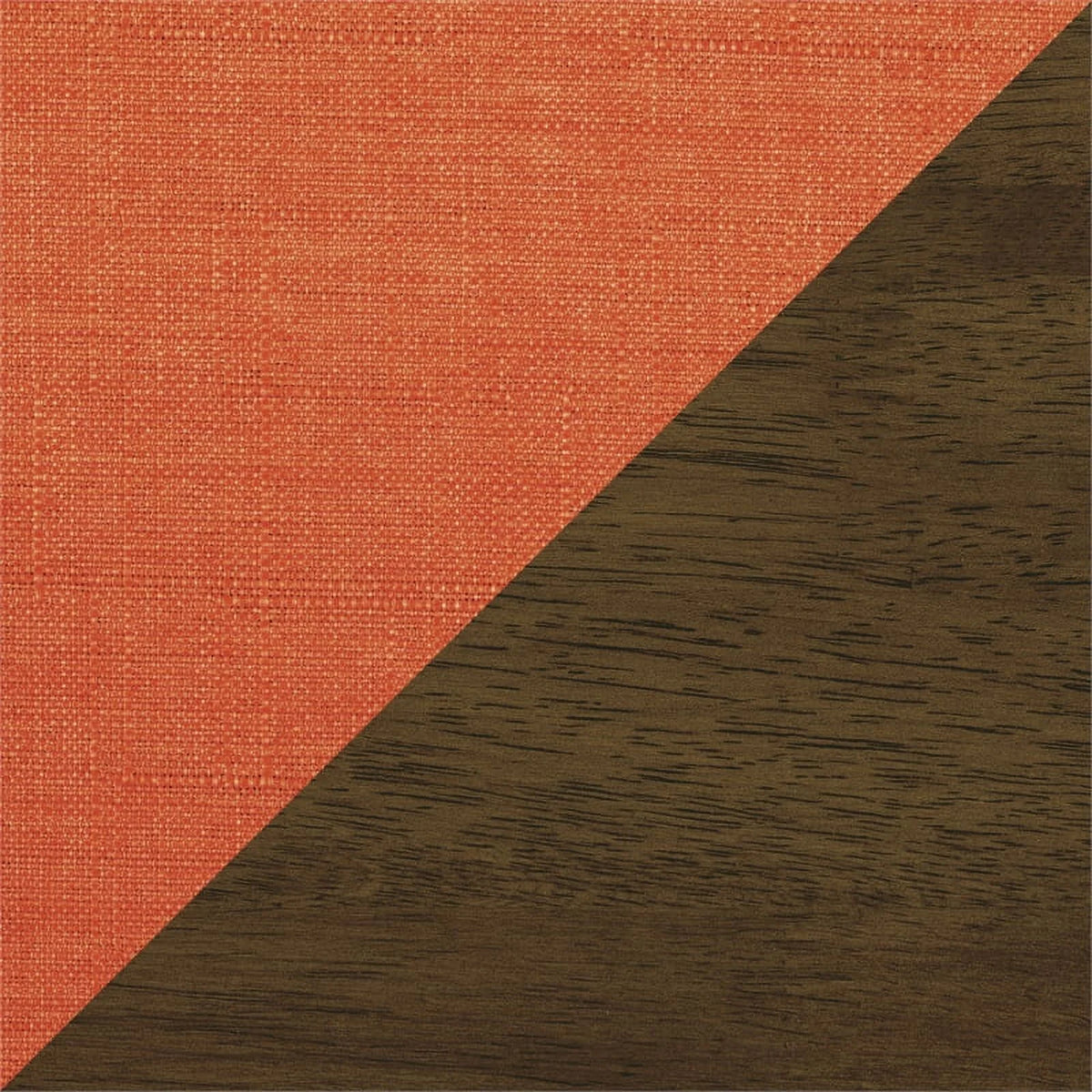 Orange Upholstered Fabric Accent Chair W691