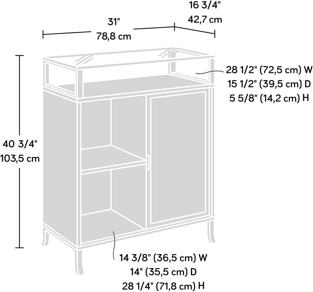Storage Cabinet, Champagne Oak Finish W531