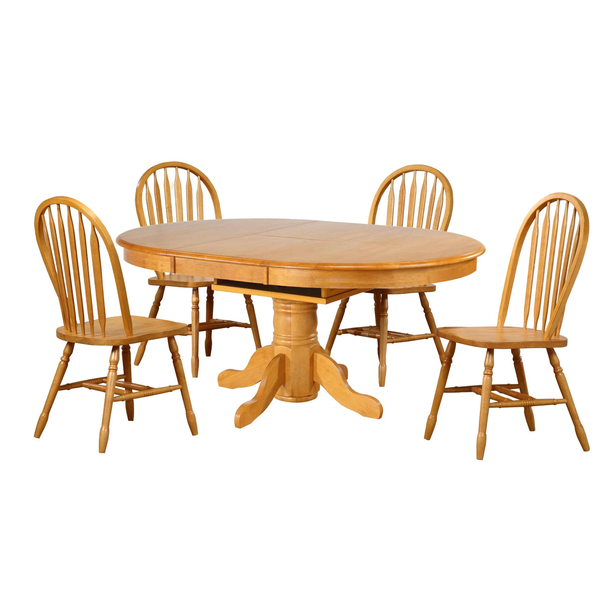 Oak Extendable Wood Dining Table W401