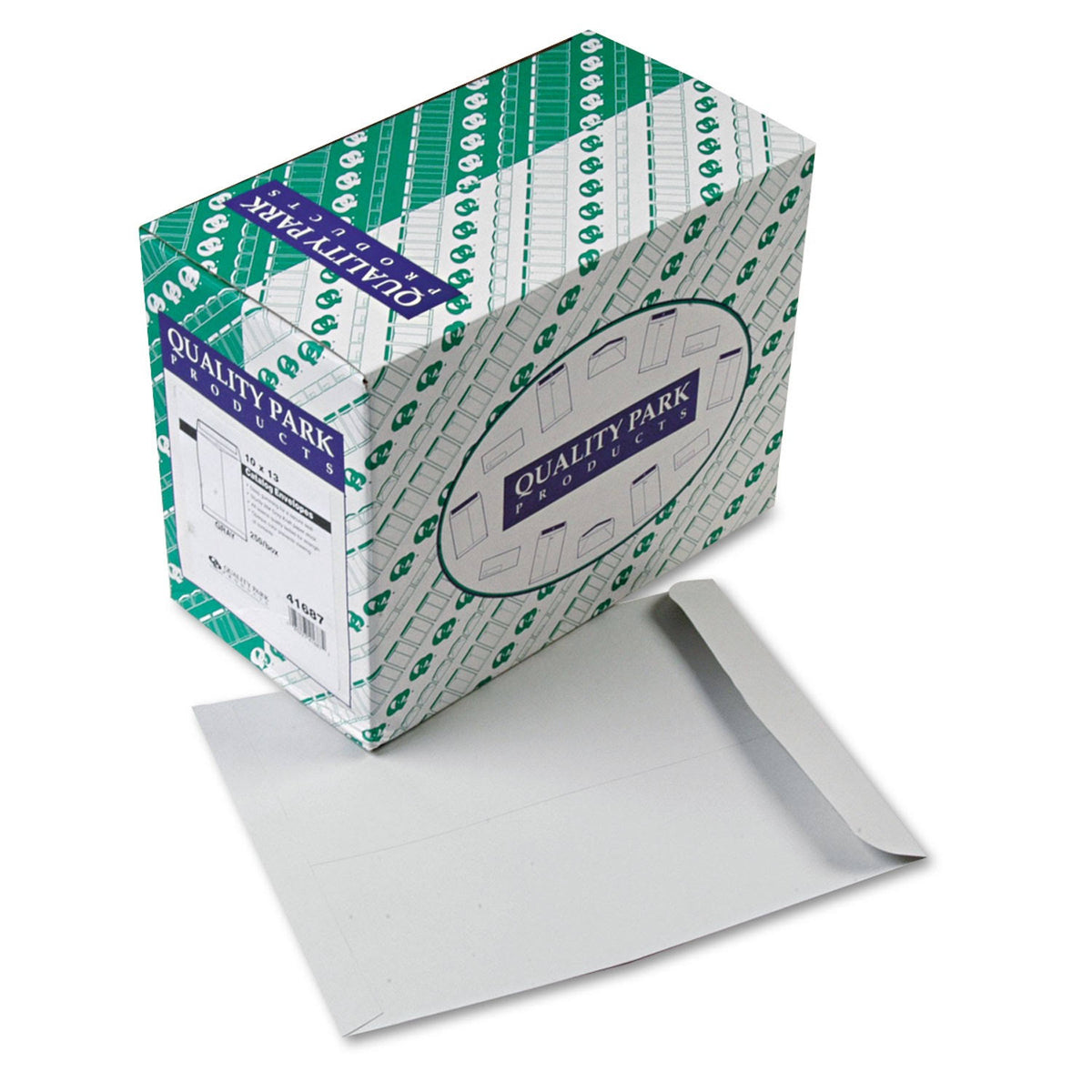 10 x 13 Gray Catalog Envelope 250/Box X8036