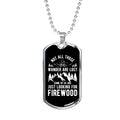 Stainless Steel or 18k Gold Dog Tag 24" Chain Necklace H69670