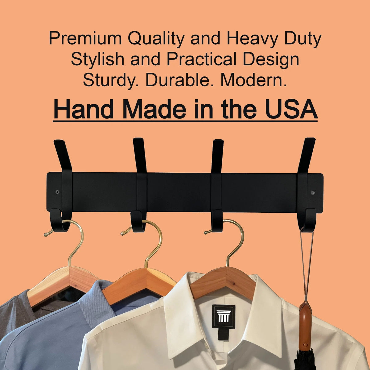 Wall Mounted Hook Rack O1097