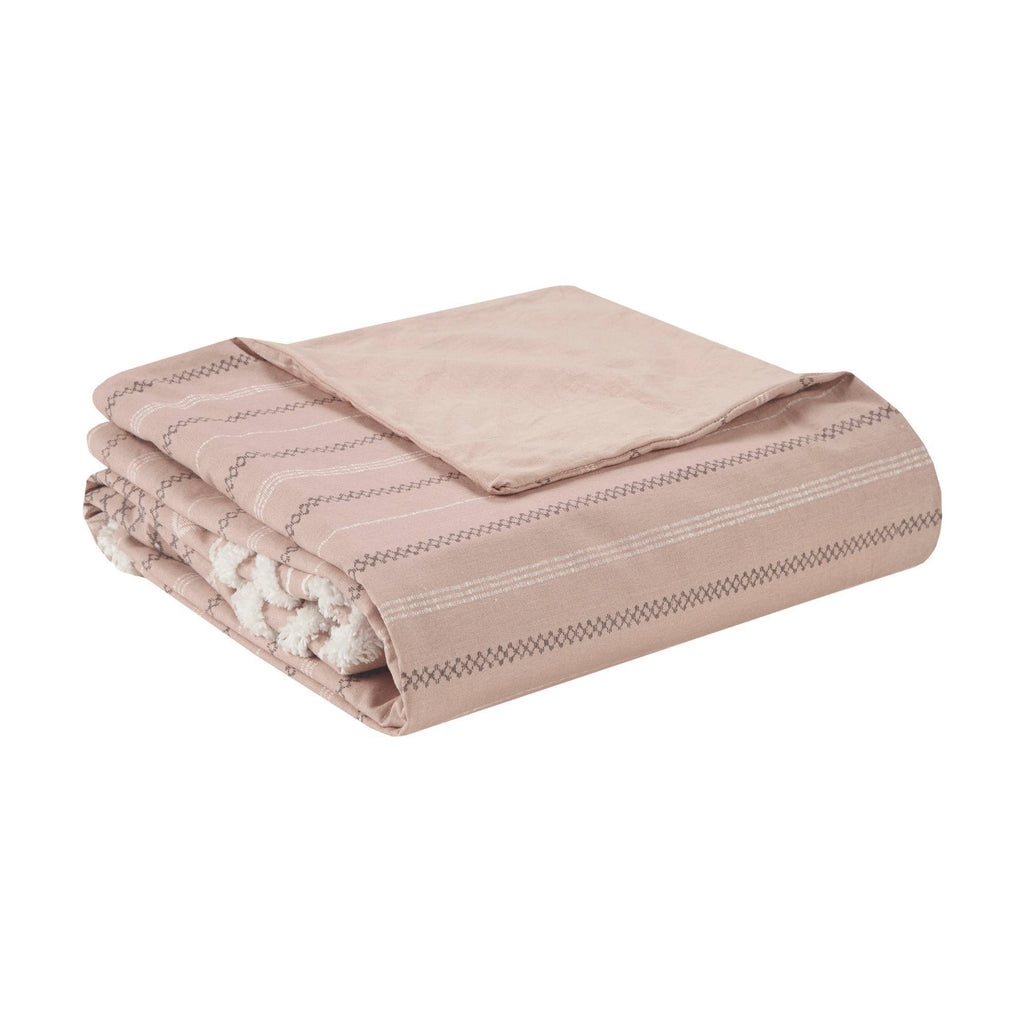 Blush King Cotton Duvet Cover Set Q27620
