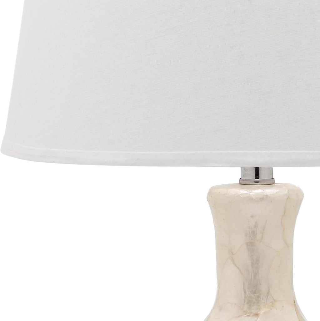 White Capiz Shell Table Lamp Set of 2 L1473