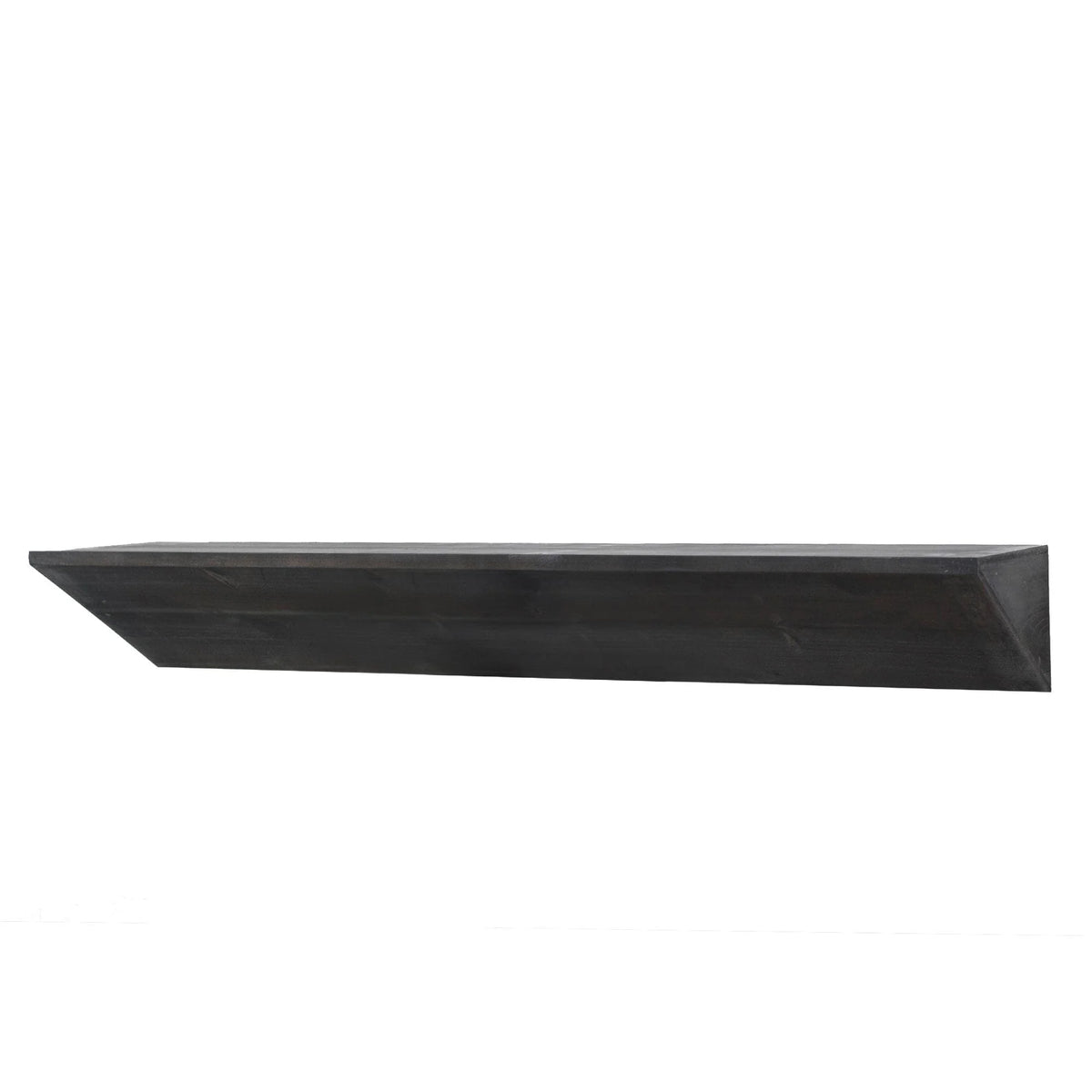 Large Black Wood Floating Wall Shelf L2016