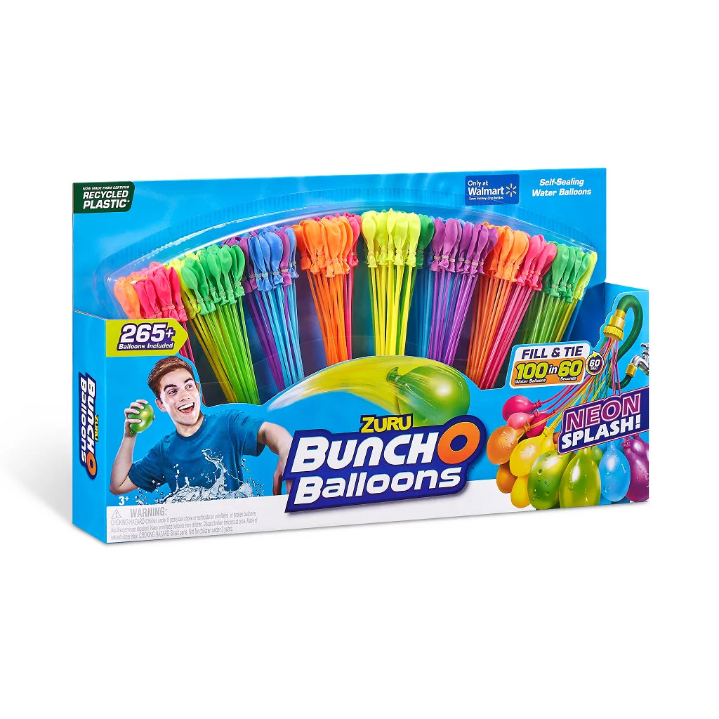 265 Neon Splash Self-Sealing Water Balloons (8 Pack) B783026