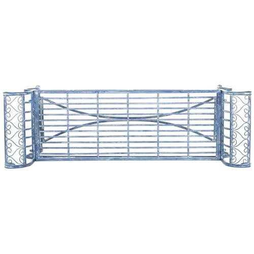 Antique White Outdoor Bench Q165384