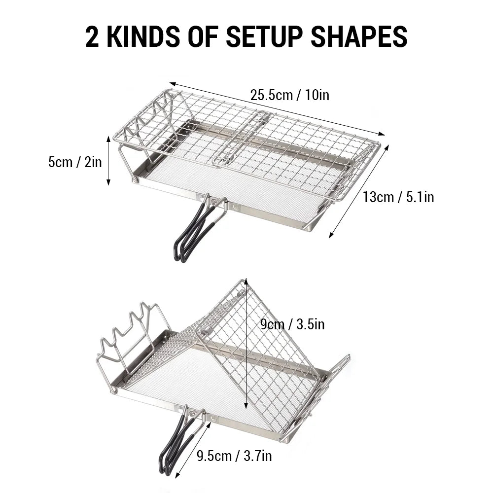Stainless Steel Camp Stove Toaster T764427