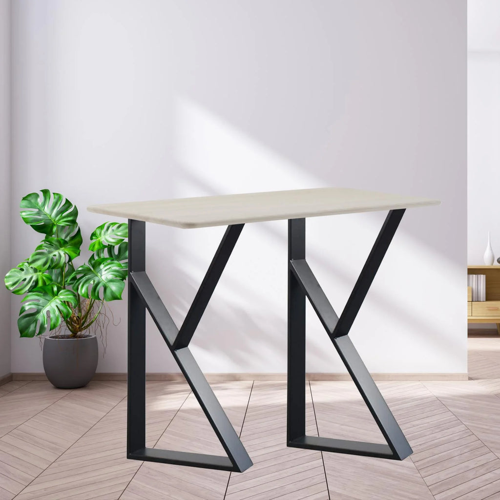 Black Metal Table Legs 2Pcs E95535