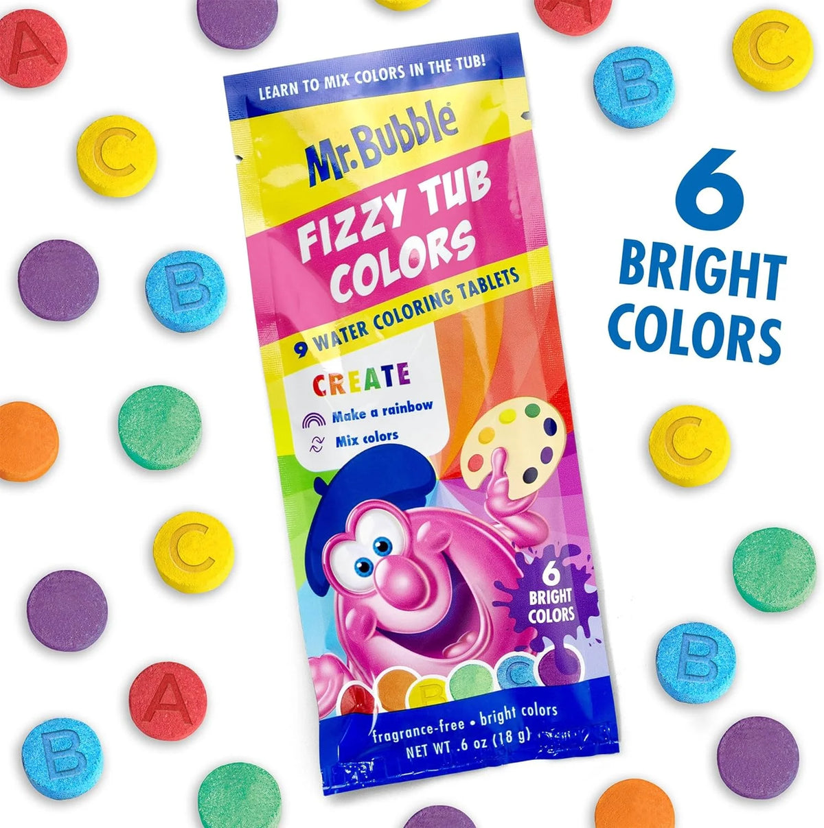 Fizzy Tub Colors (12 Packets, 9 Tablets Each) J5254