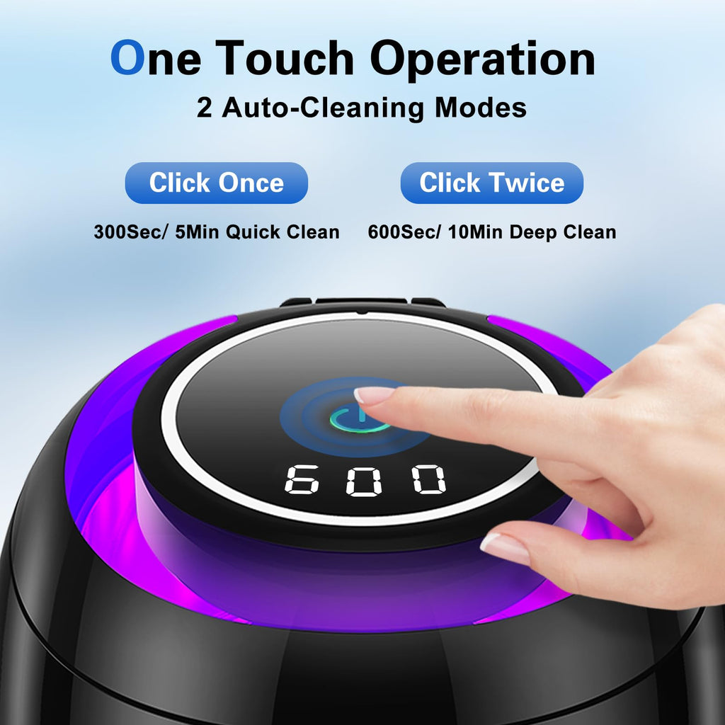 Black Ultrasonic Retainer Cleaner Machine, 30W, 43kHz E854