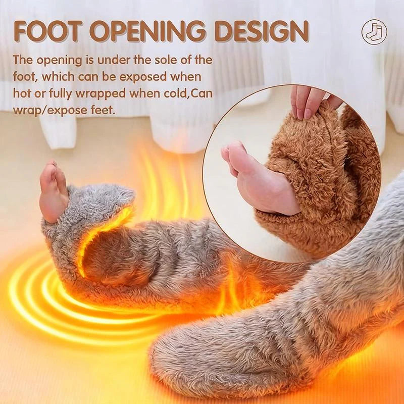 High Fuzzy Long Socks E735
