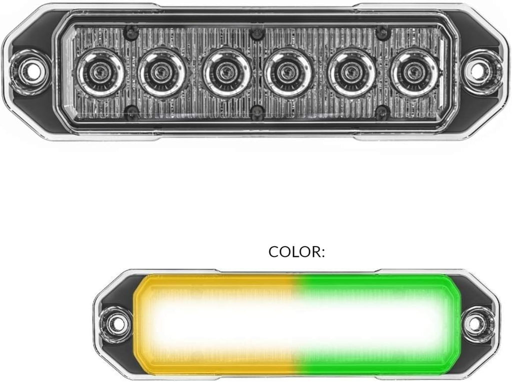 Red/Blue 18W LED Strobe Light, Pack of 2 N5528