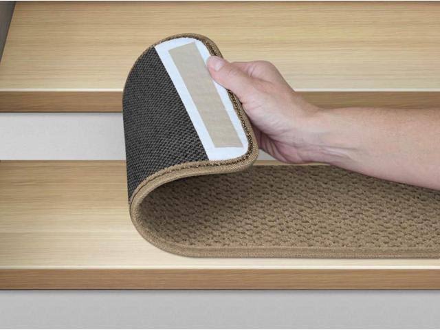 Set of 12 Adhesive Carpet Stair Treads A2405