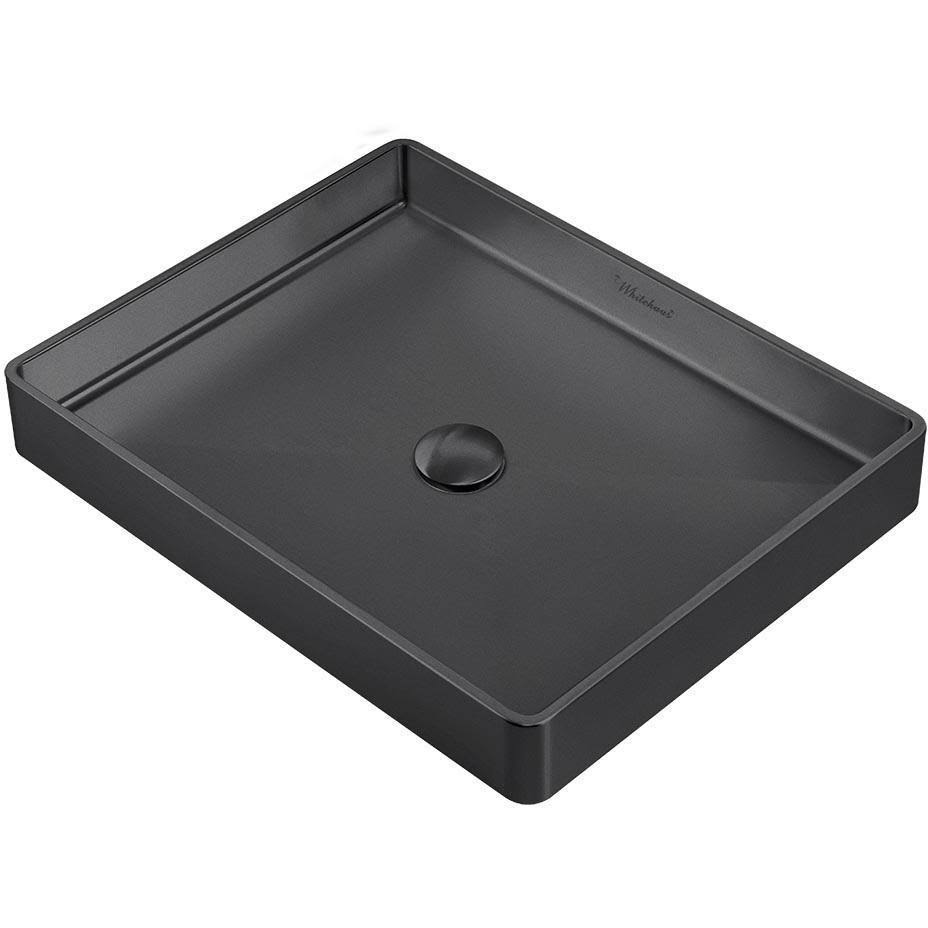 Rectangular Above Mount Basin Set with Center Drain E7019