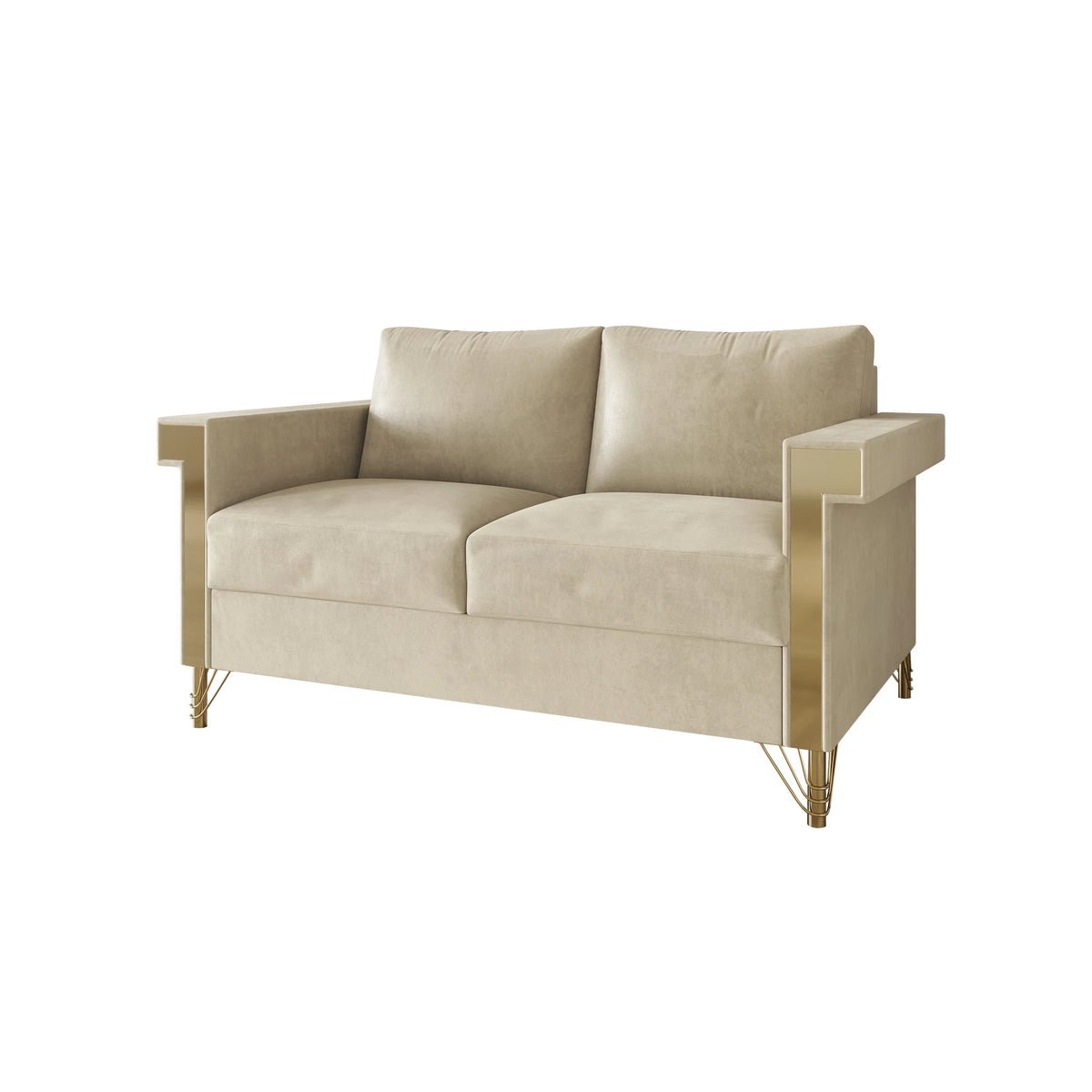 Velvet Upholstered Loveseat T185
