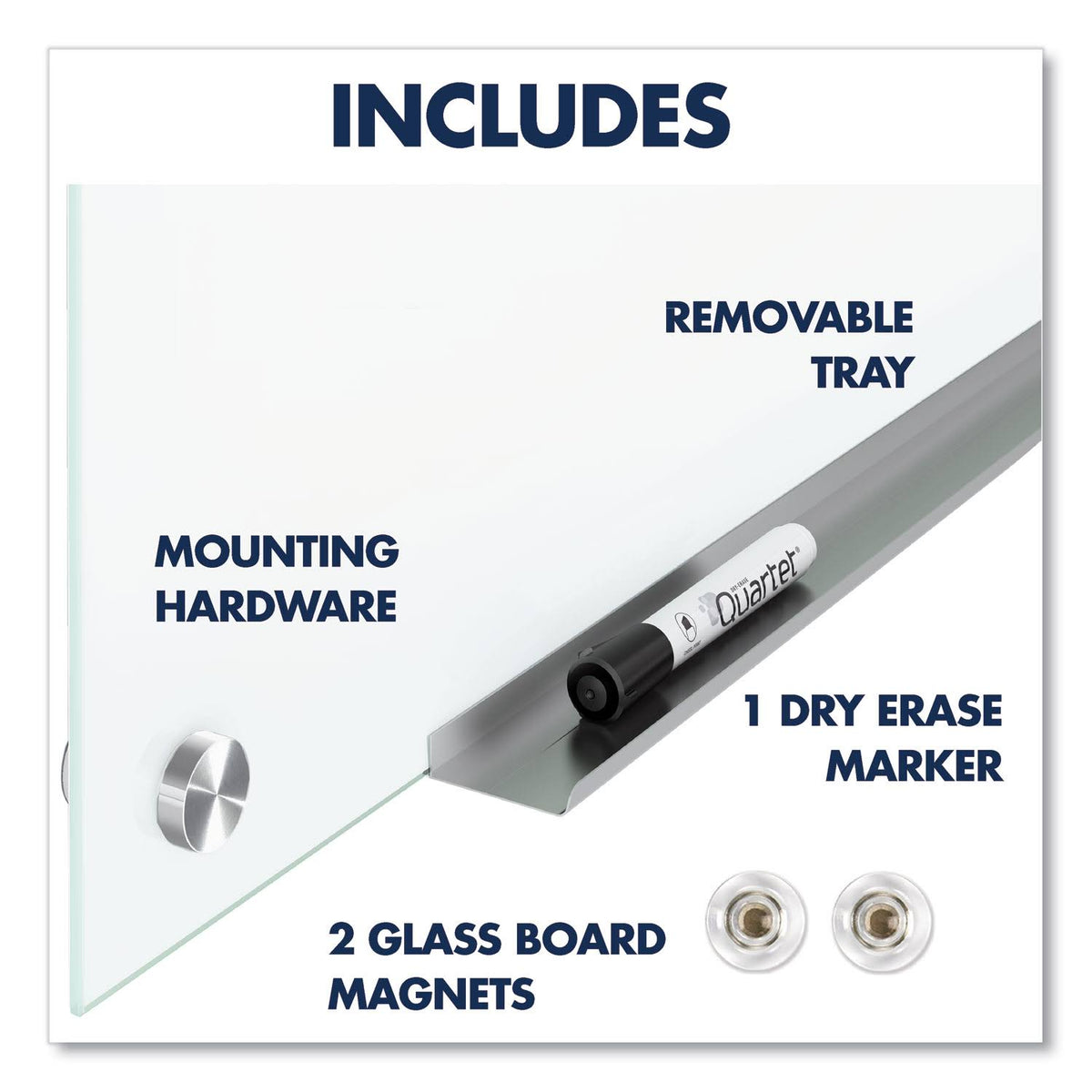 Glass Magnetic Dry-Erase Board M412