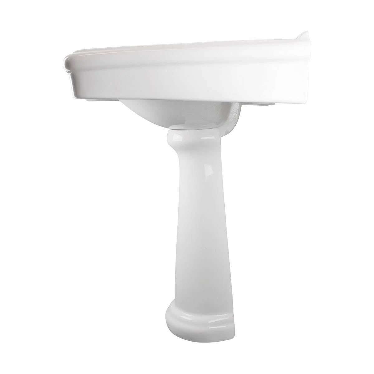 White China Pedestal Sink with Overflow A758605