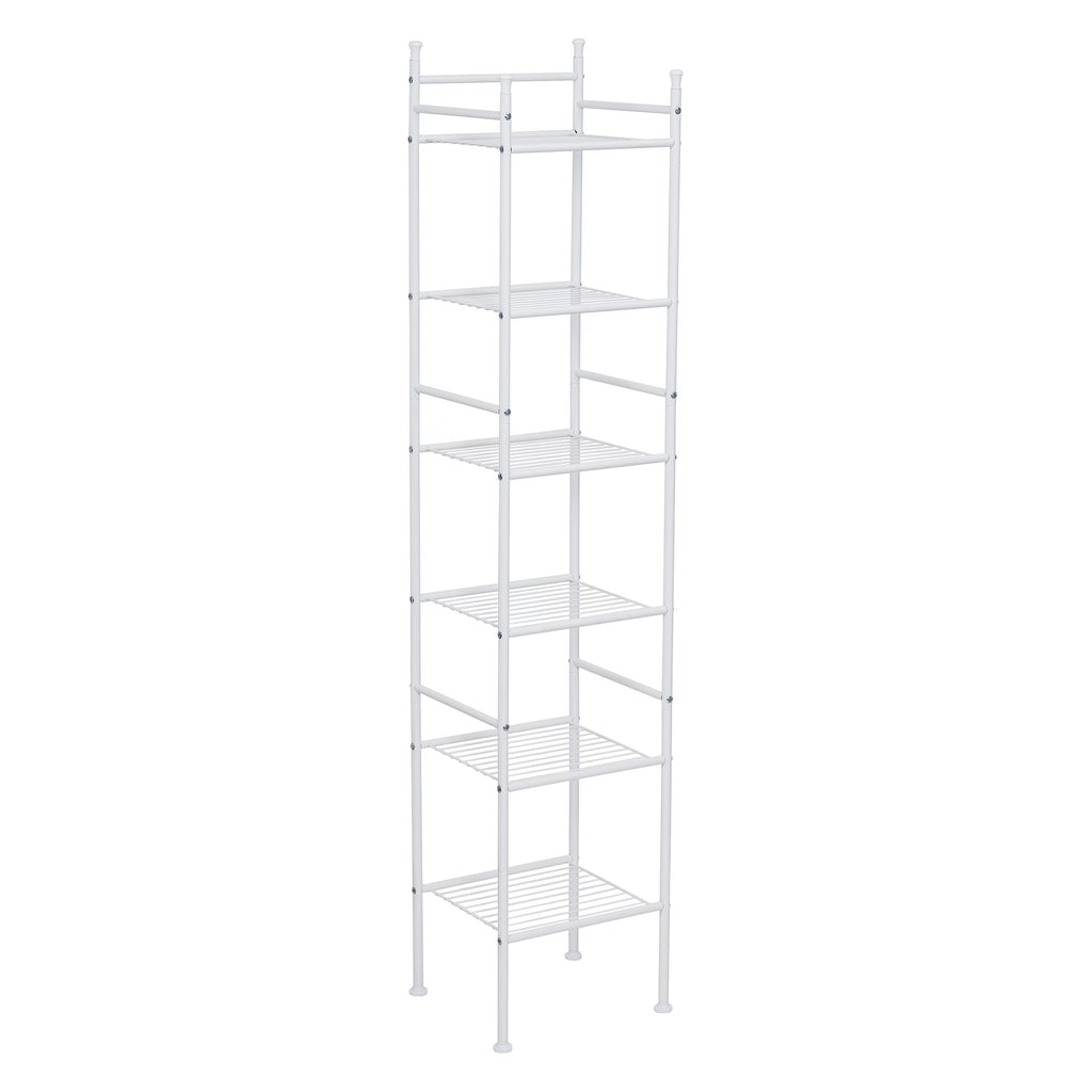 6-Shelf Steel Bathroom Storage Shelves F659