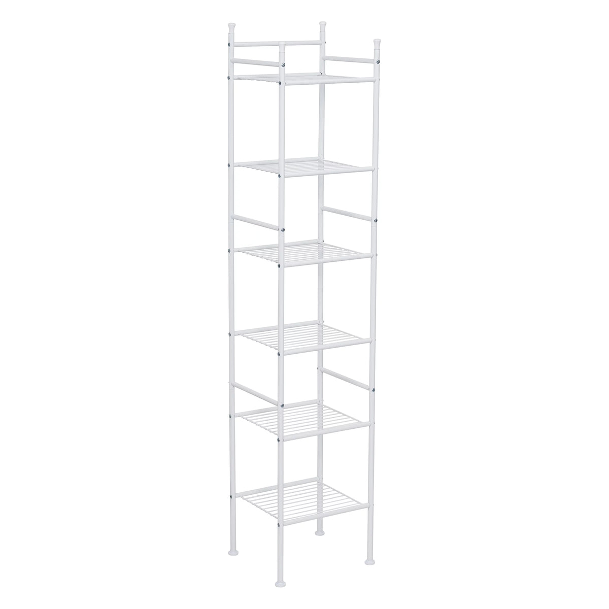 6-Shelf Steel Bathroom Storage Shelves F659