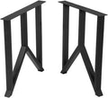 Black 28” Height 18” Wide Metal Table Legs 2 PCS W979