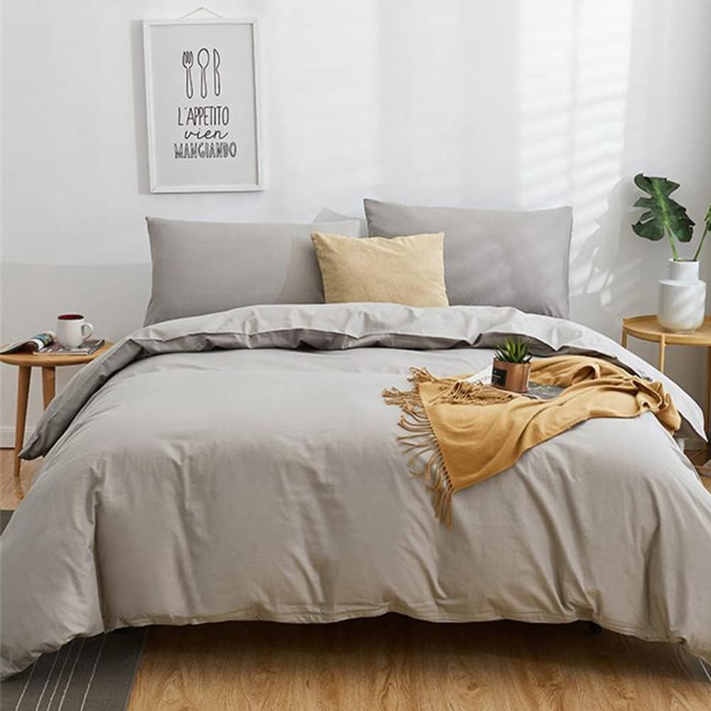 Yellow Floral 3Pcs Queen Comforter Set V205062