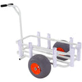Heavy-Duty Aluminum Beach Fishing Cart with 8 Rod Holders S15626