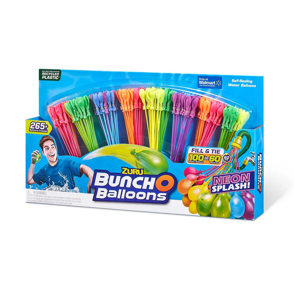 265 Neon Splash Self-Sealing Water Balloons (8 Pack) B783026