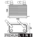Oil Cooler, Length 140 mm L8235