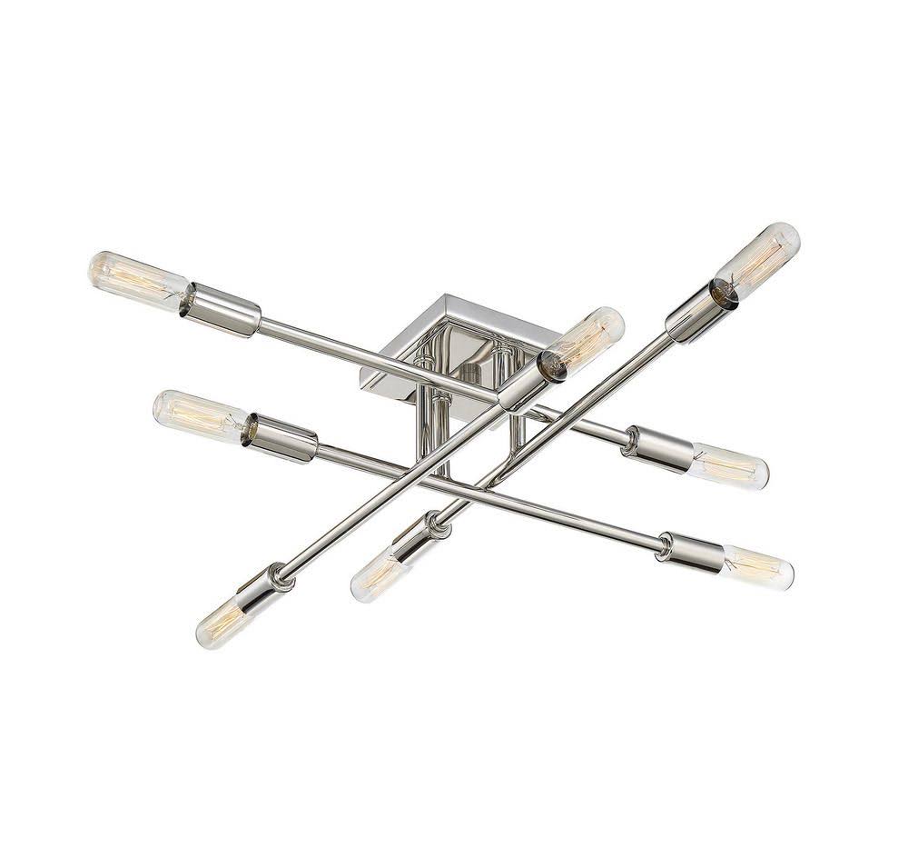 Bronze 8 Light Semi Flush D481