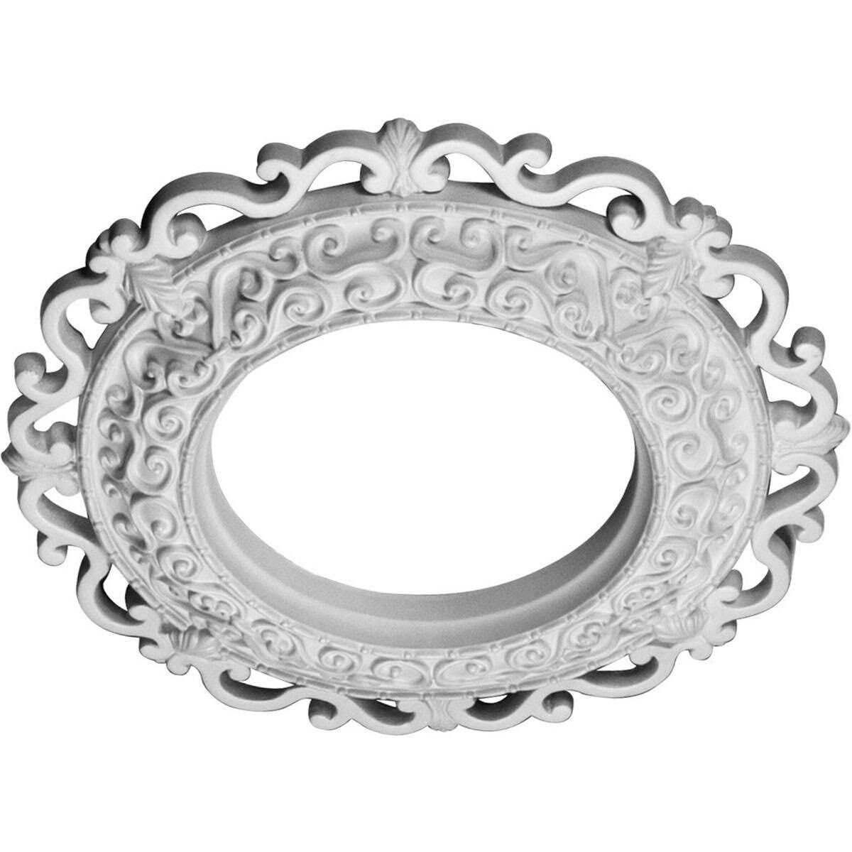 Hand-Painted Americana Crackle Ceiling Medallion Q40267