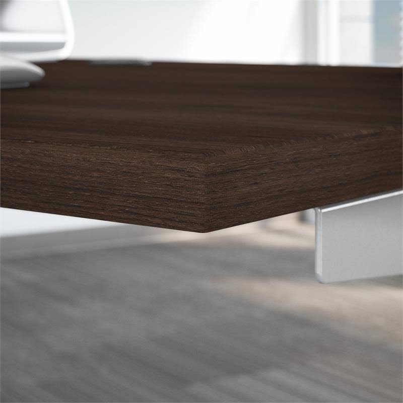 Electric Height Adjustable Standing Desk in Black Walnut E181