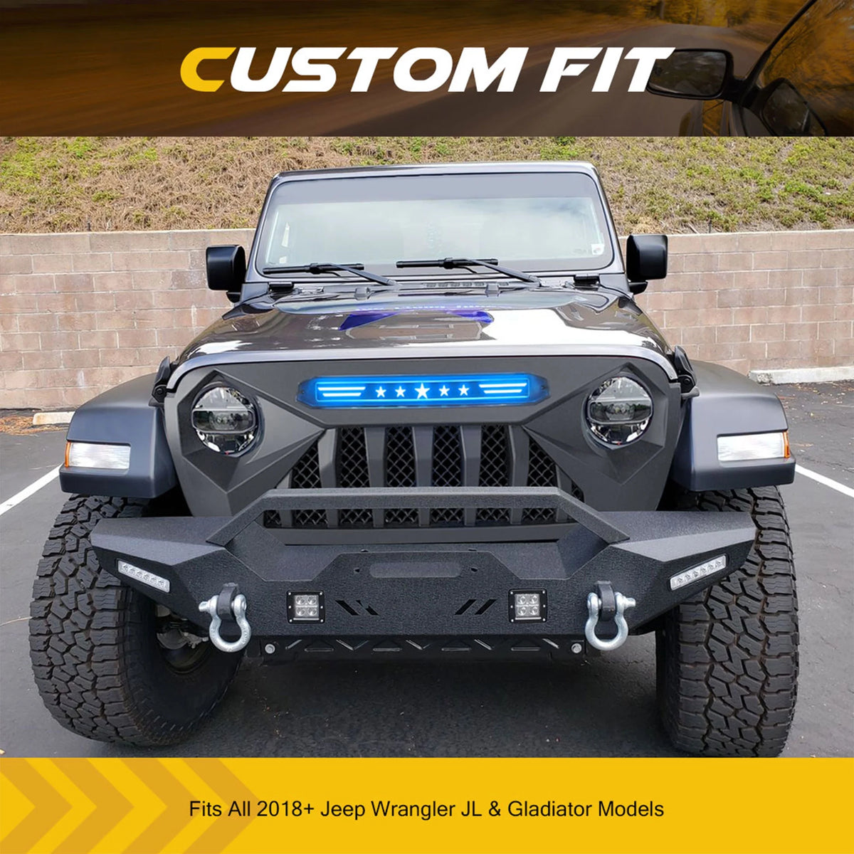 Grille with Blue Lights T13657