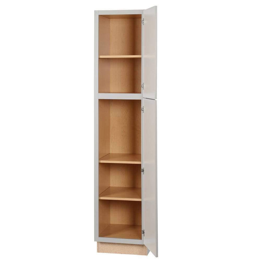 Shaker Assembled Pantry Kitchen Cabinet in Dove Gray N79487