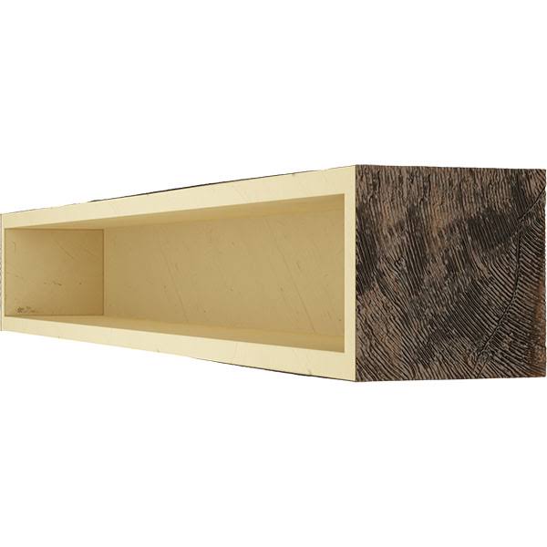 Rough Sawn Faux Wood Fireplace Mantel Z975