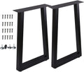 2 Pcs Black Metal Table Legs B693