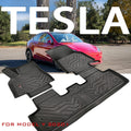 3D TPE All Weather Floor Liners 1st and 2nd Row Black W46341