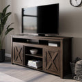 Wood Electric Fireplace TV Stand for TVs up to 65 Inches Y98481
