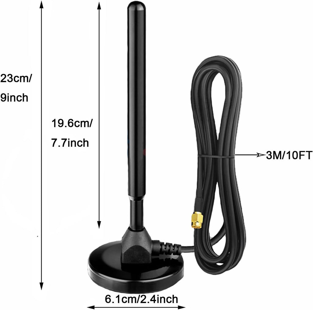 Waterproof 5.8dBi Magnet Base 915MHZ LoRa Gateway Antenna with 10FT Cable Pack of 2 D987972
