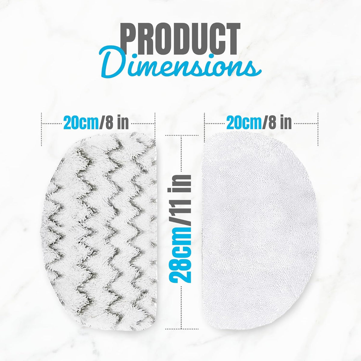 6 Pack Reusable Steam Mop Replacement Pads K188