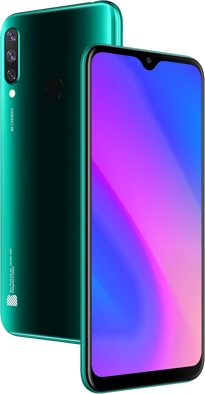 Green 6.5" HD+ 64GB Unlocked Smartphone V812