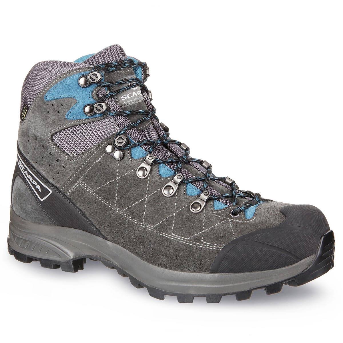 Wide Men's Shark Grey/Lake Blue Hiking Boots E575